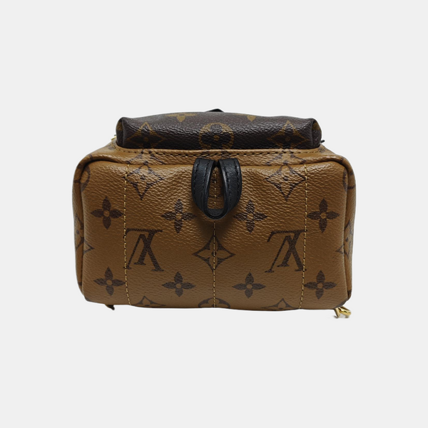 PALM SPRINGS Mini Monogram Coated Canvas Brown