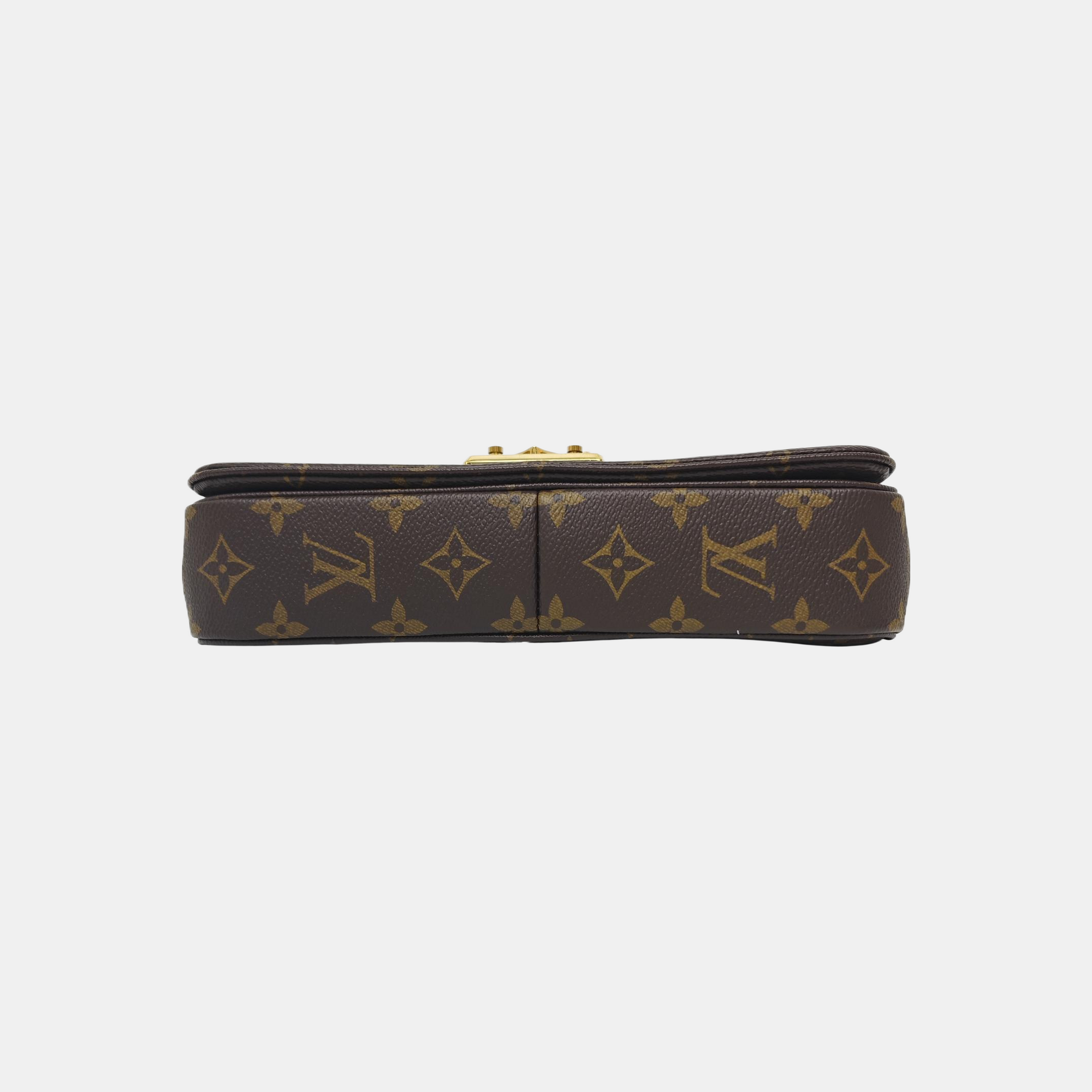 MARCEAU Monogram Coated Canvas Brown