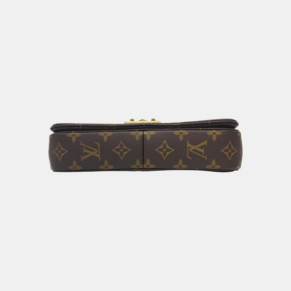 MARCEAU Monogram Coated Canvas Brown