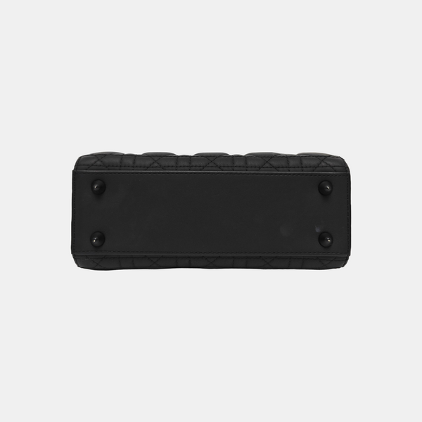 Lady Dior Small Cannage Calfskin Black