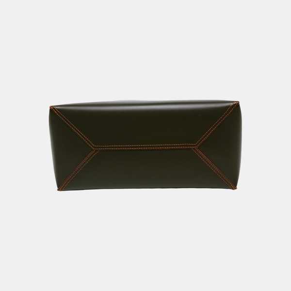 Monogram Calfskin Tote Bag Brown
