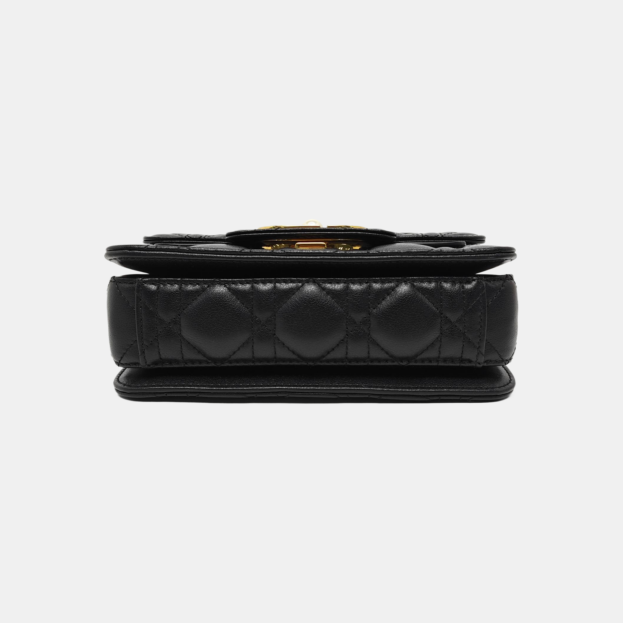 Dior Caro Mini Cannage Calfskin Black