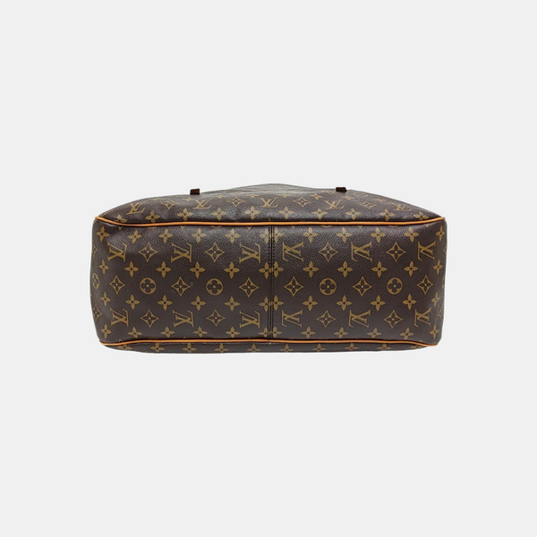Monogram Coated Canvas Tote Bag Brown