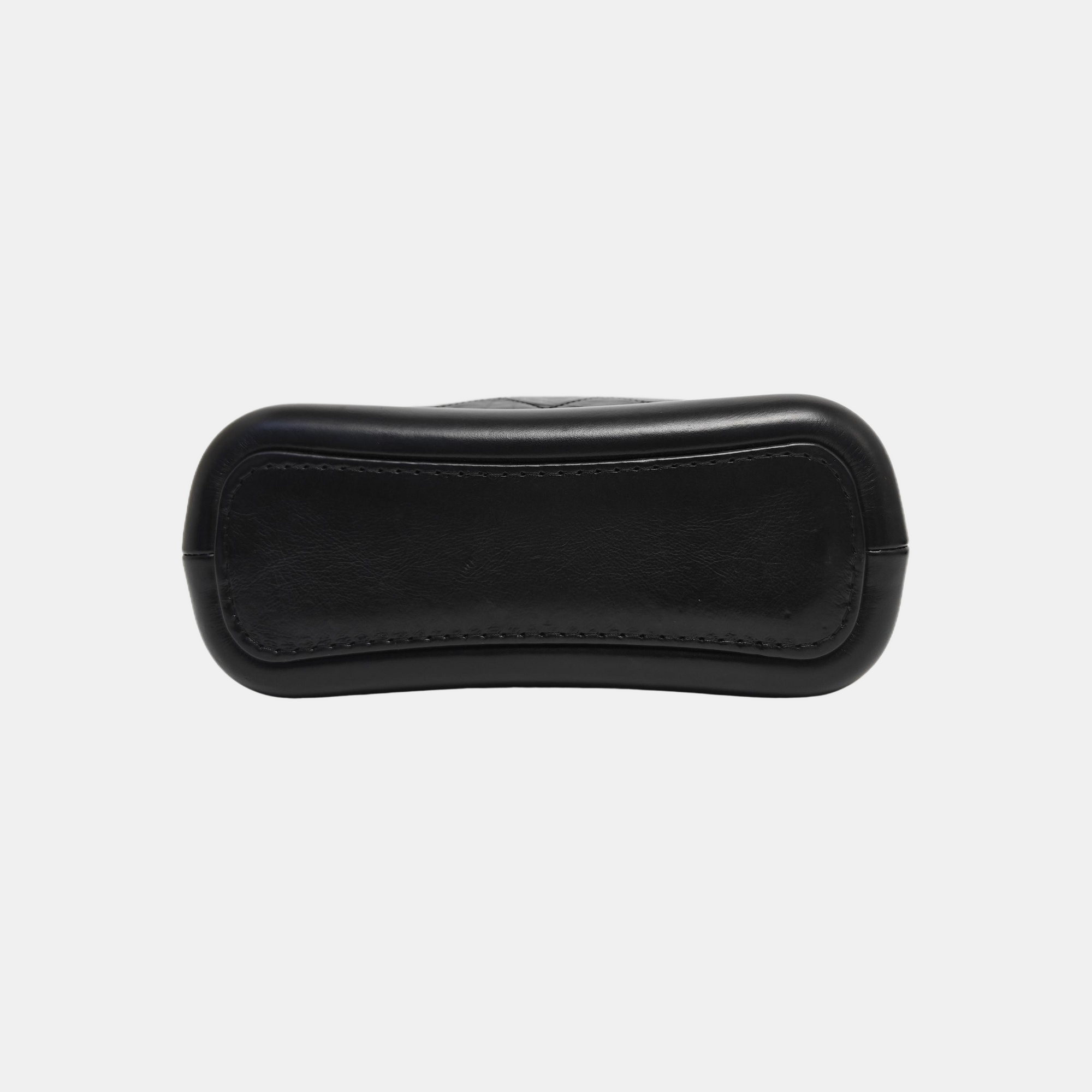 GABRIELLE Small Quilted Calfskin Black