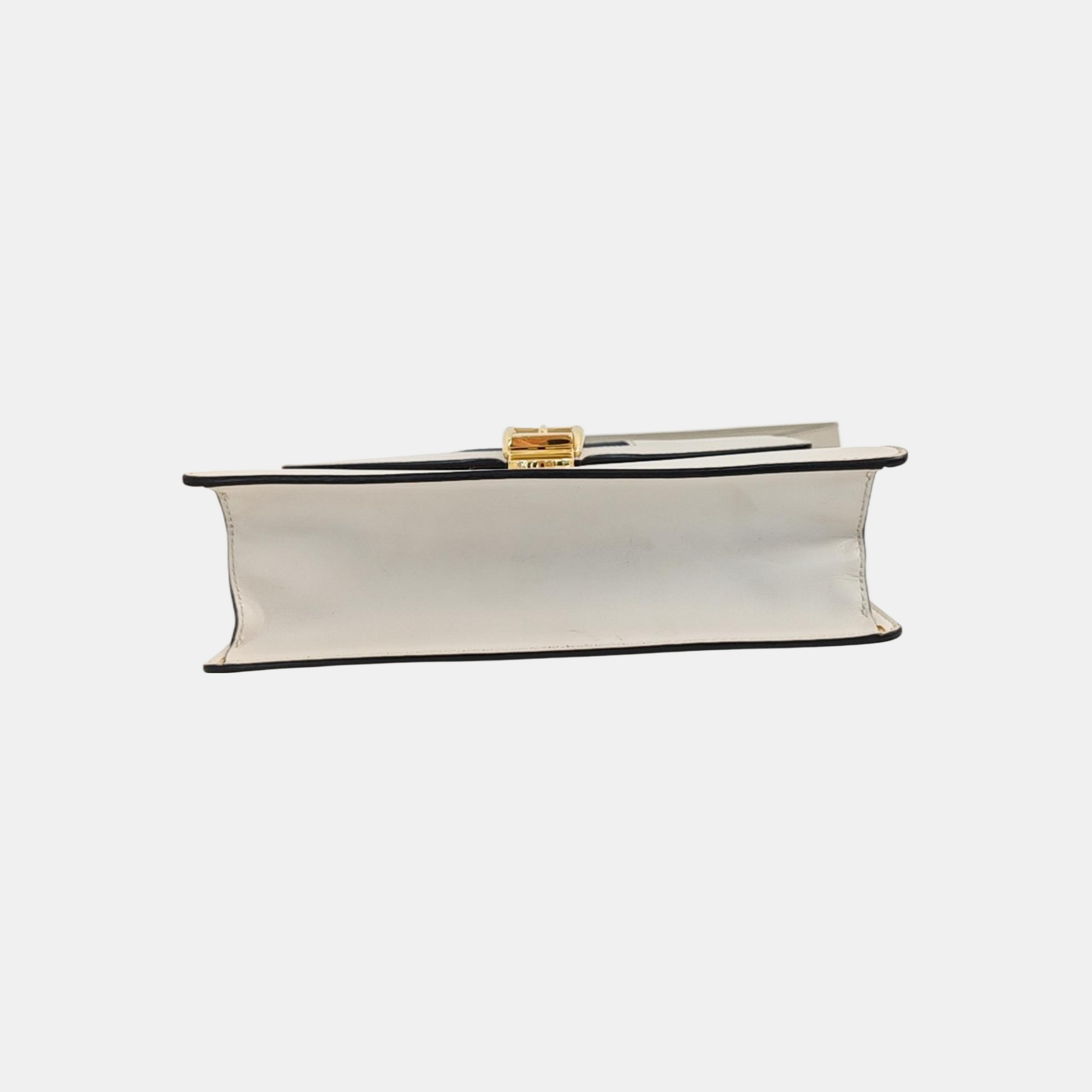 Sylvie Small Calfskin White