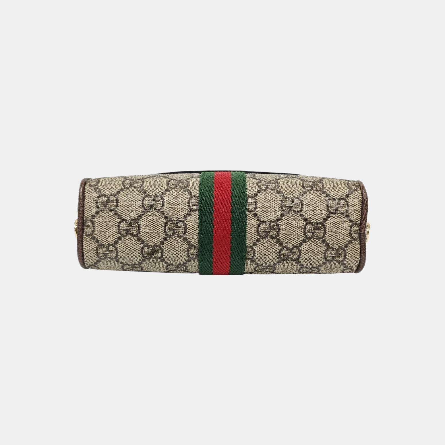 Ophidia Small Monogram Coated Canvas Beige