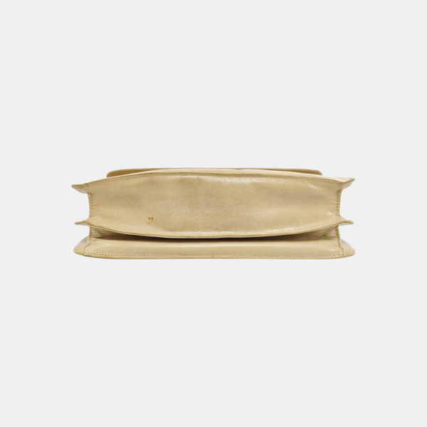 Calfskin Shoulder Bag Beige