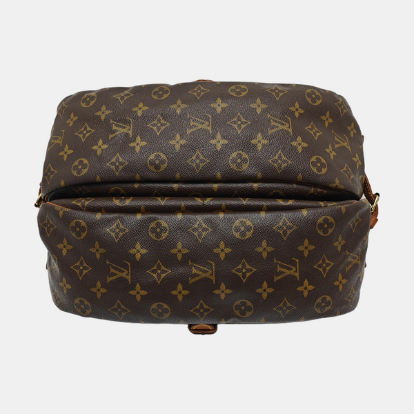 SAUMUR 35 Monogram Coated Canvas Brown