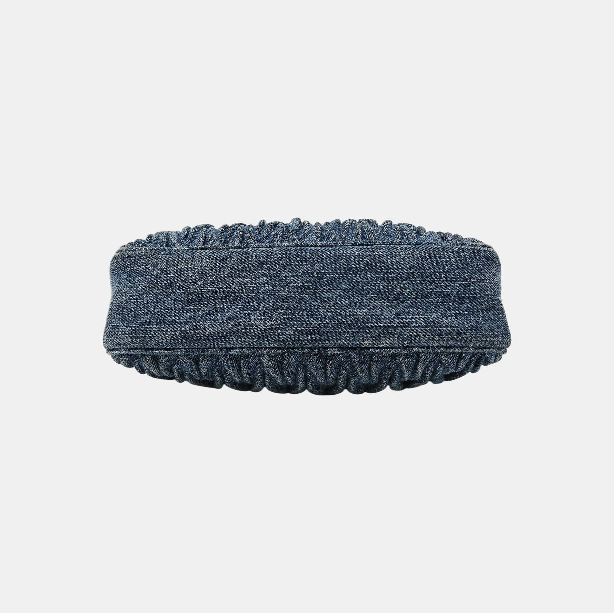 Quilted Denim Shoulder Bag Blue