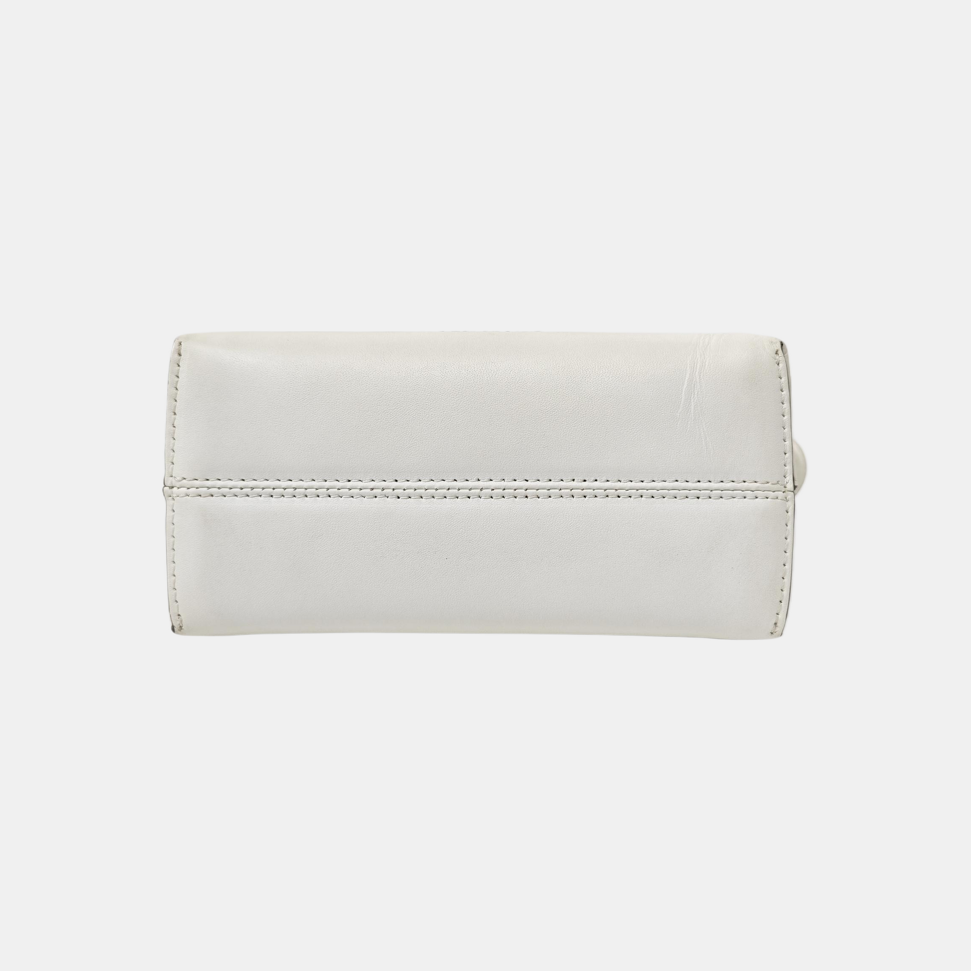Calfskin Shoulder Bag Mini White
