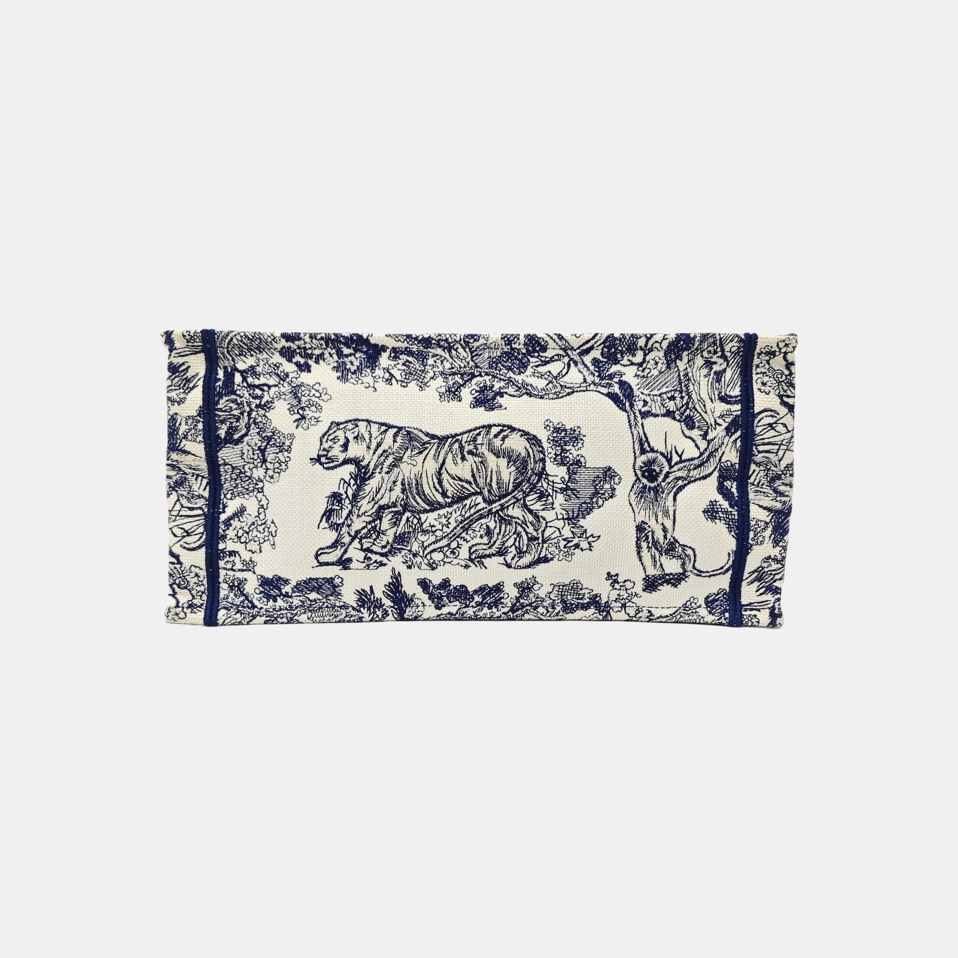 Book Tote Medium Canvas Blue