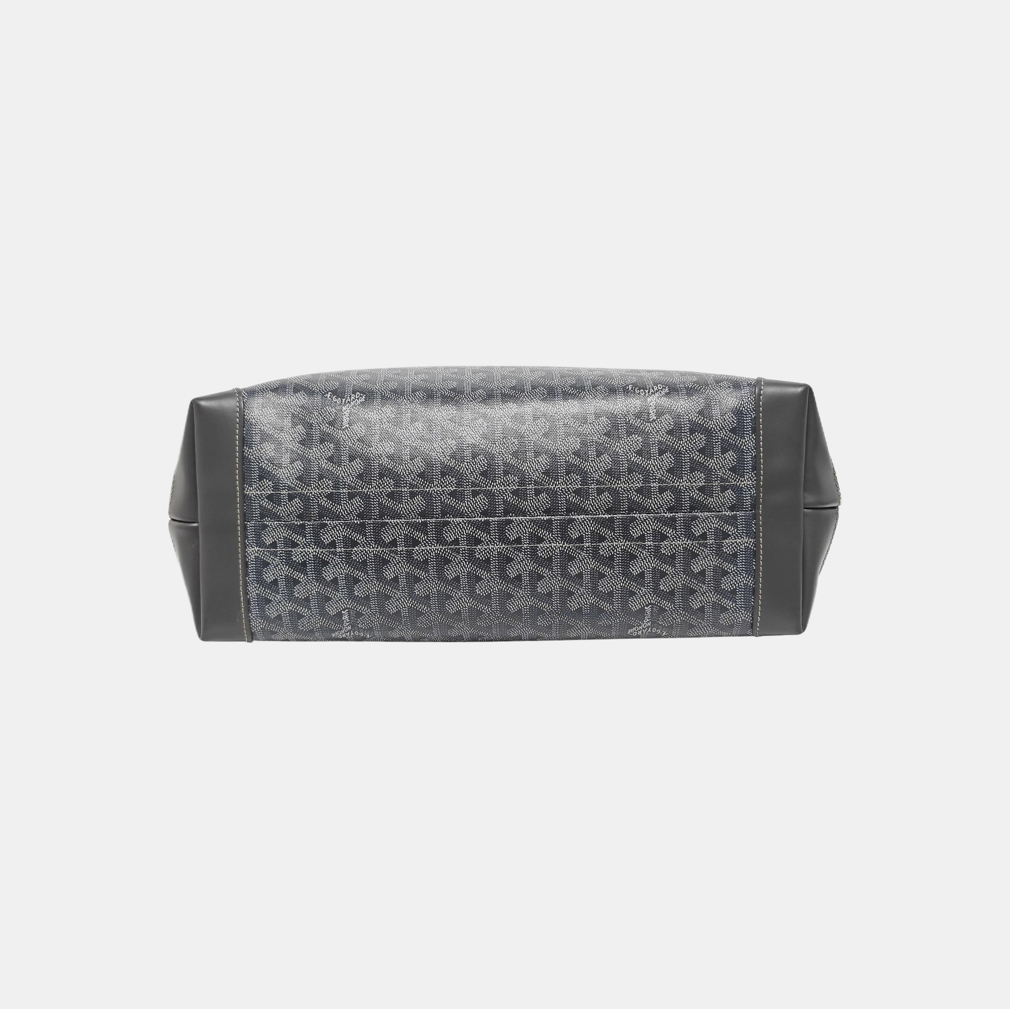 Coated Canvas Tote Bag Gray