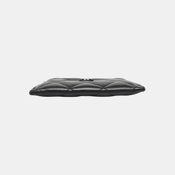CLASSIC FLAP Quilted Lambskin Black Card Holder