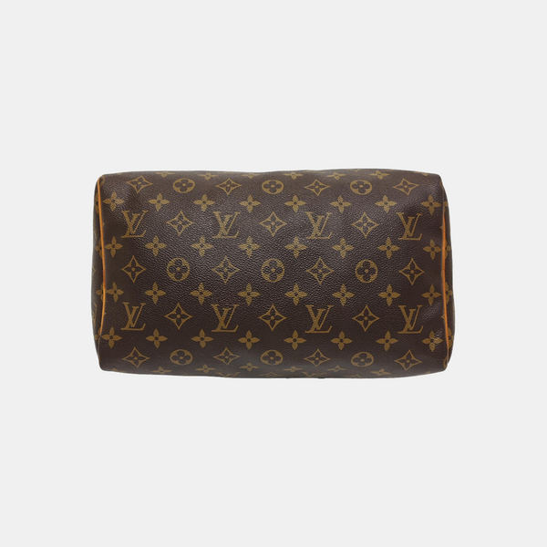 SPEEDY 30 Monogram Coated Canvas Brown
