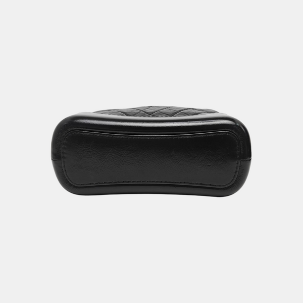 GABRIELLE Small Quilted Calfskin Black