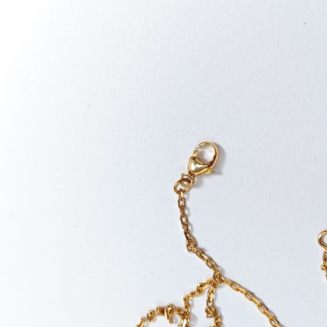 Pop H Metal Gold Necklace