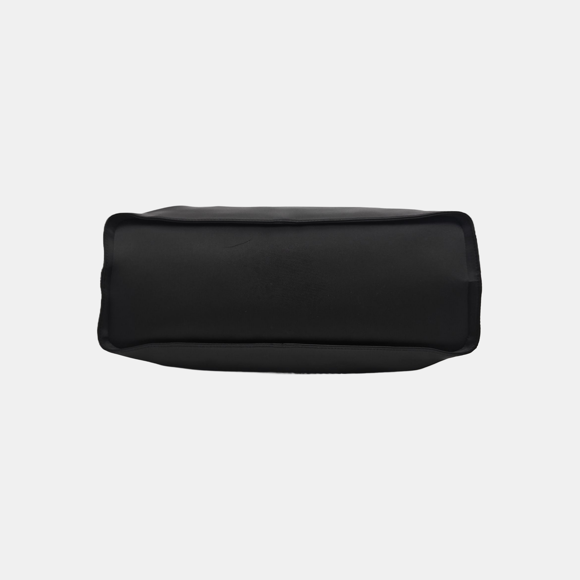 Nylon Top Handle Bag Black