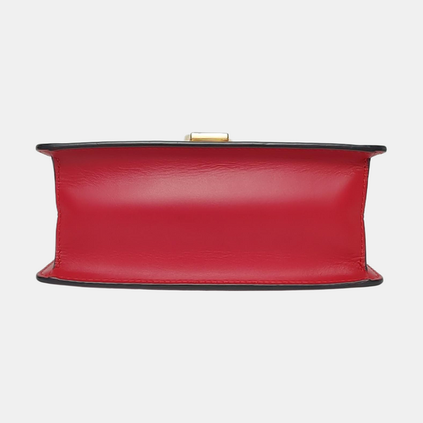 Authenticated pre-owned  Sylvie Mini Calfskin Red - Shoulder Bag at Looply
