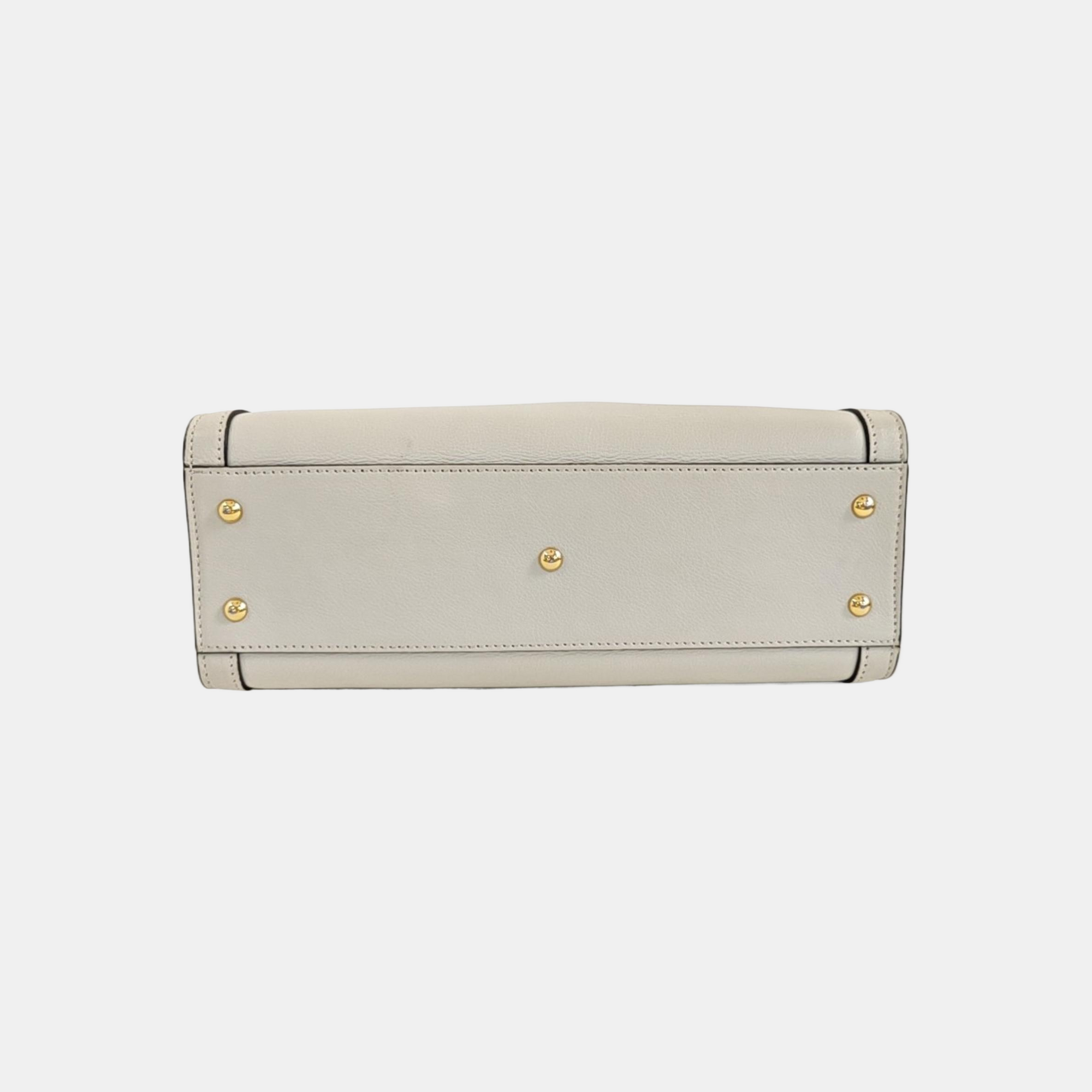 Diana Small Calfskin White