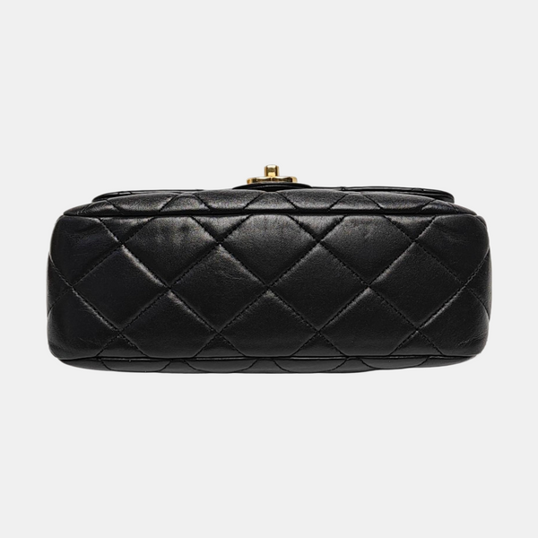 WOC Quilted Lambskin Black