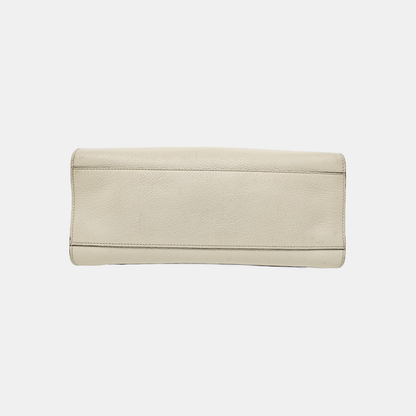 Sylvie Medium Calfskin Beige