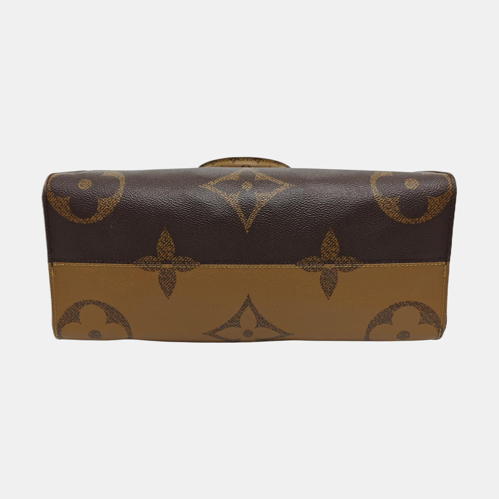 Authenticated pre-owned  ONTHEGO MM Monogram Coated Canvas Brown - Tote Bag at Looply