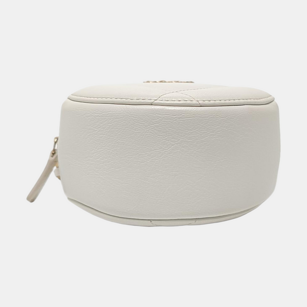 Authenticated pre-owned  CHANEL 19 Quilted Lambskin White - Crossbody Bag at Looply