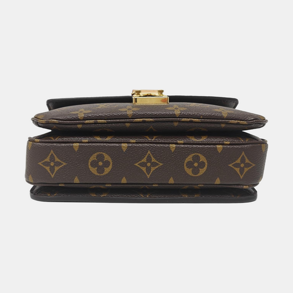 MÉTIS EAST WEST Monogram Coated Canvas Brown