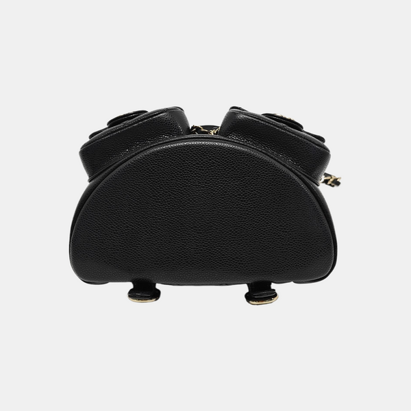 DUMA Small Quilted Grained Calfskin Black