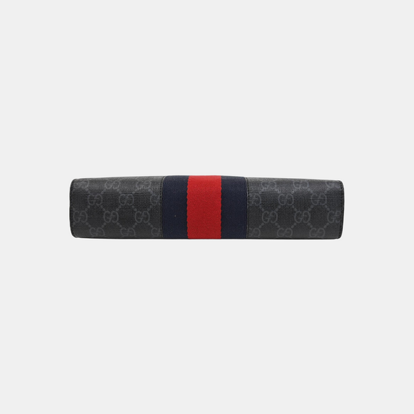 GG Supreme Monogram Coated Canvas Gray