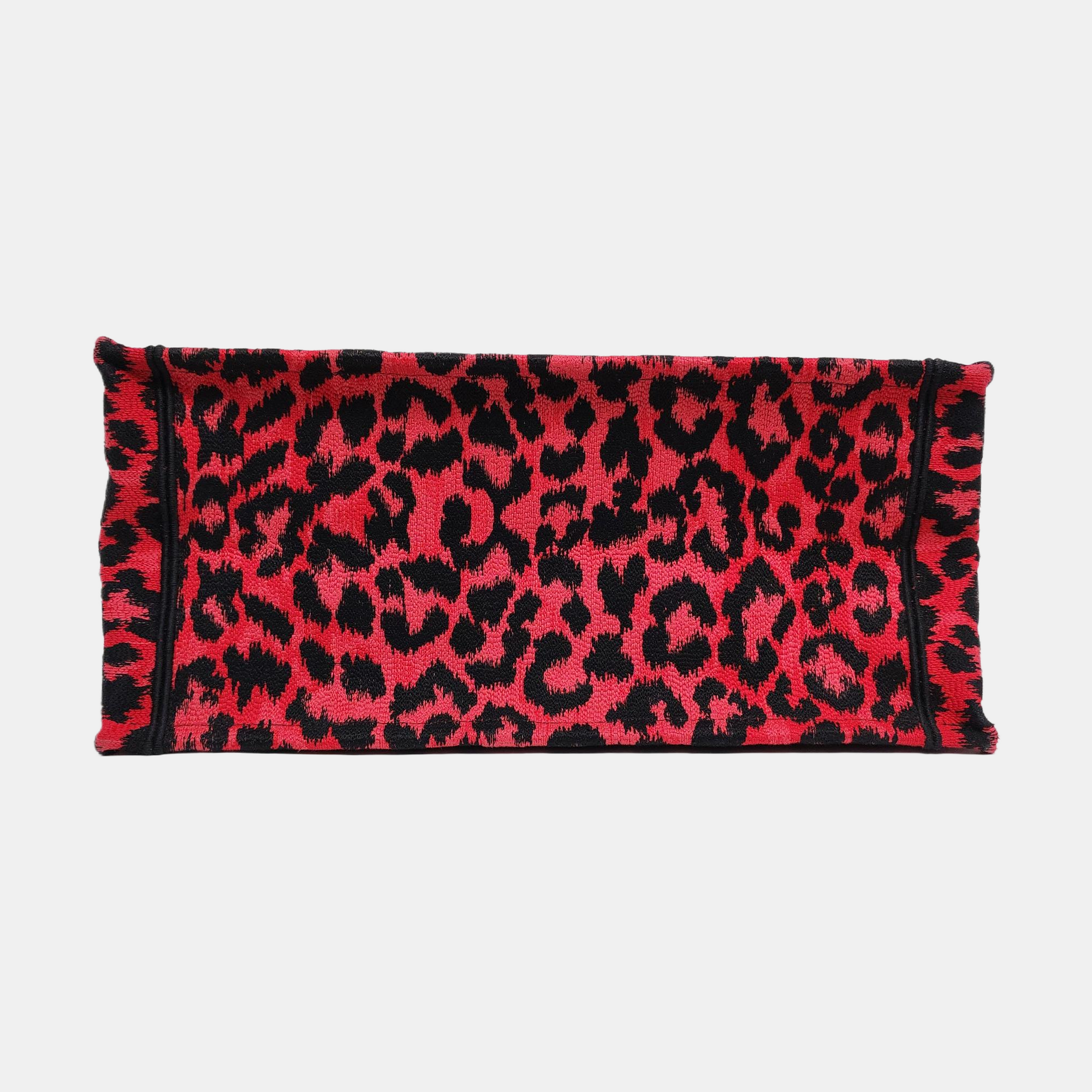 Authenticated pre-owned  Book Tote Medium Fabric Red - Tote Bag at Looply