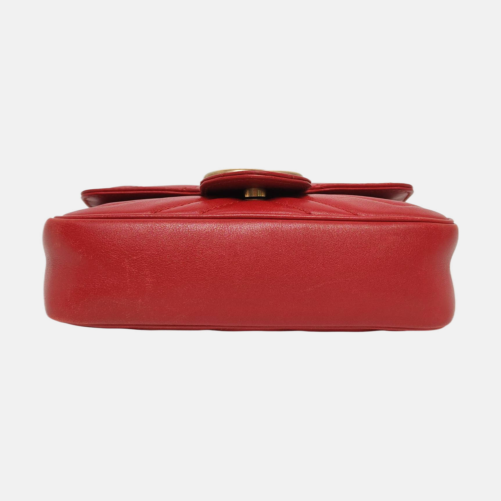 GG Marmont Mini Quilted Calfskin Red