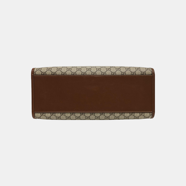 Retro Medium Monogram Coated Canvas Black