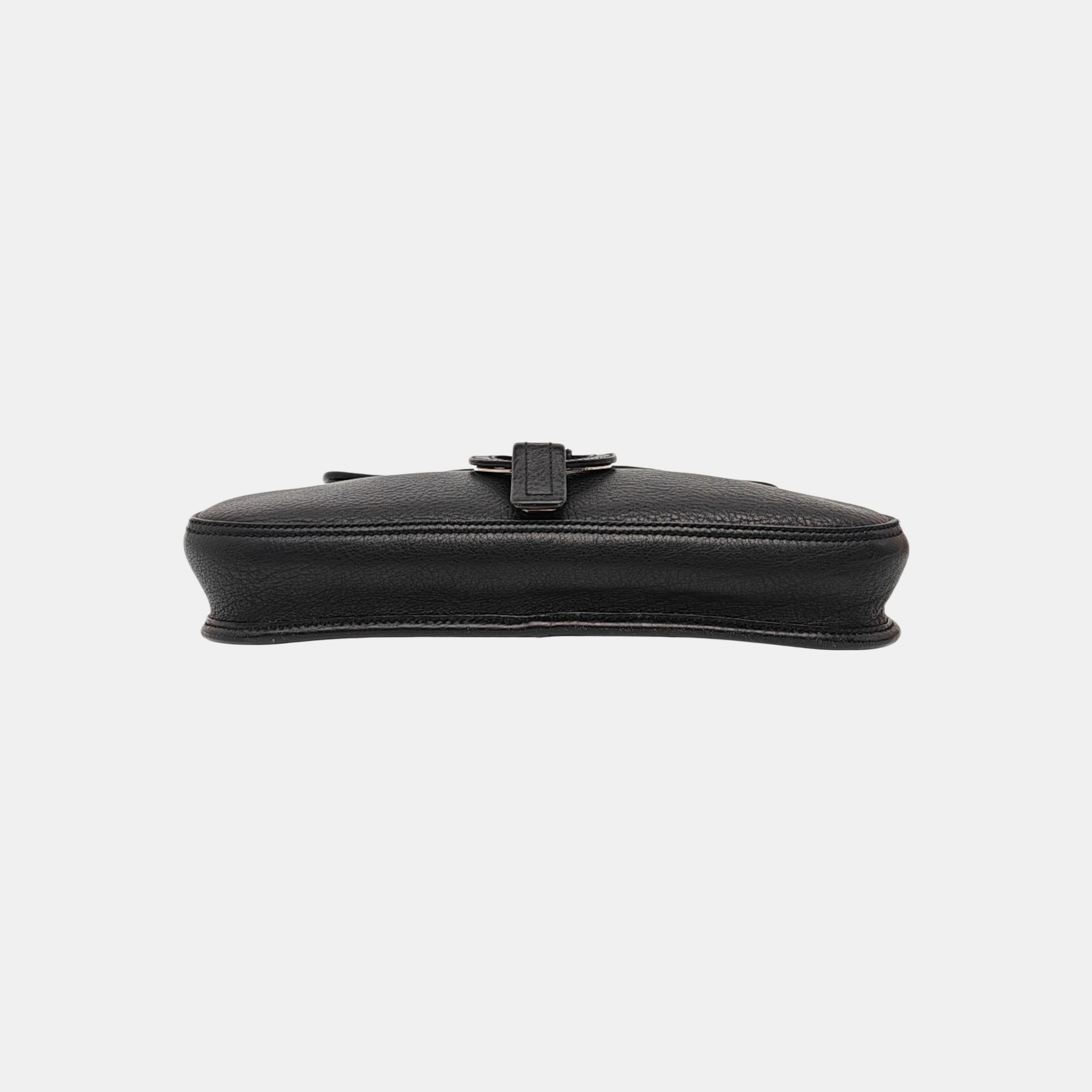 Calfskin Shoulder Bag Black