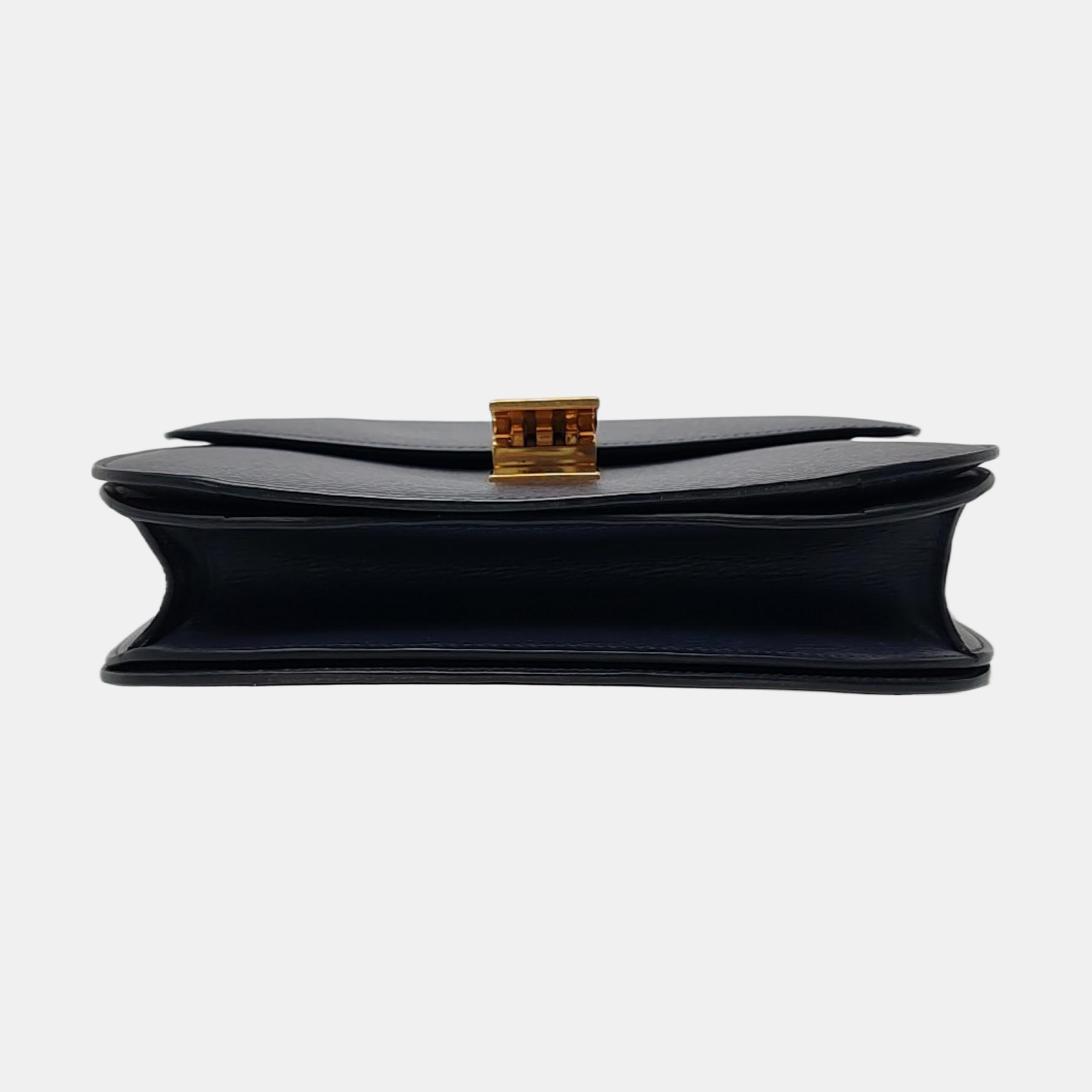 Authenticated pre-owned  CLASSIC BOX Medium Calfskin Blue - Crossbody Bag at Looply