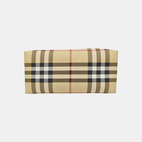 Large Coated Canvas Beige