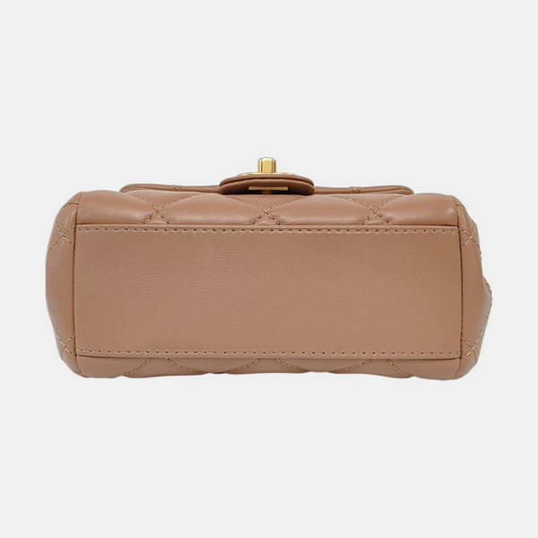 Quilted Lambskin Beige