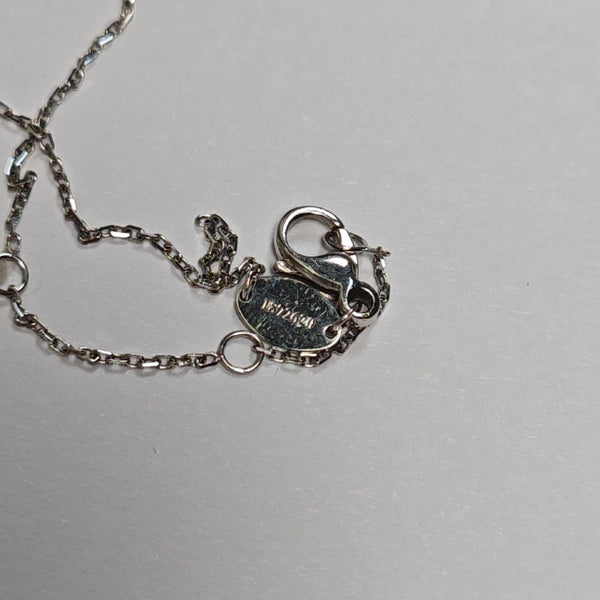 Jeux De Liens 18k White Gold Silver Necklace