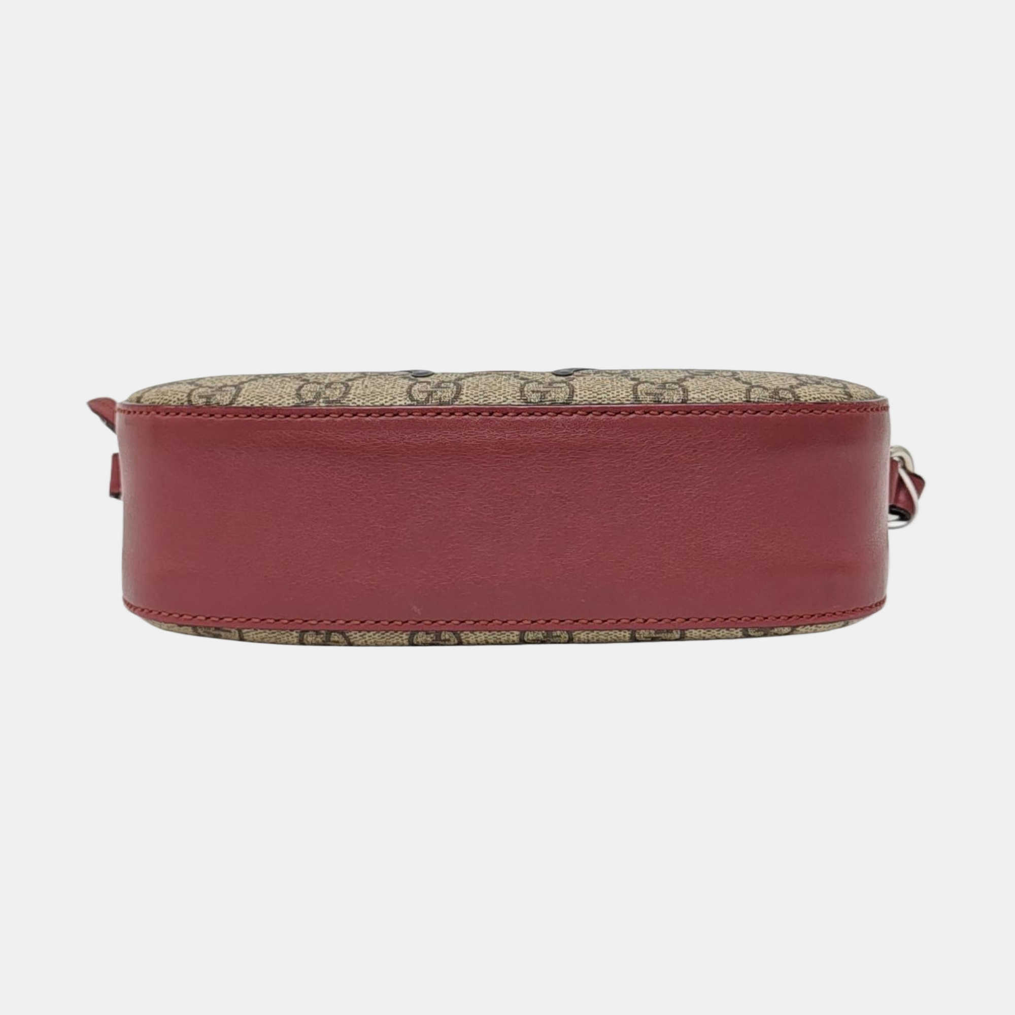 Monogram Coated Canvas Crossbody Bag Brown
