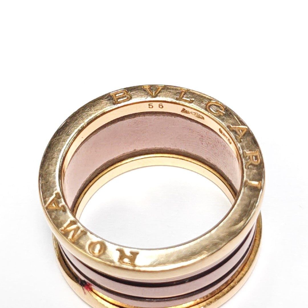 B.ZERO1 18k Rose Gold Ring EU 56