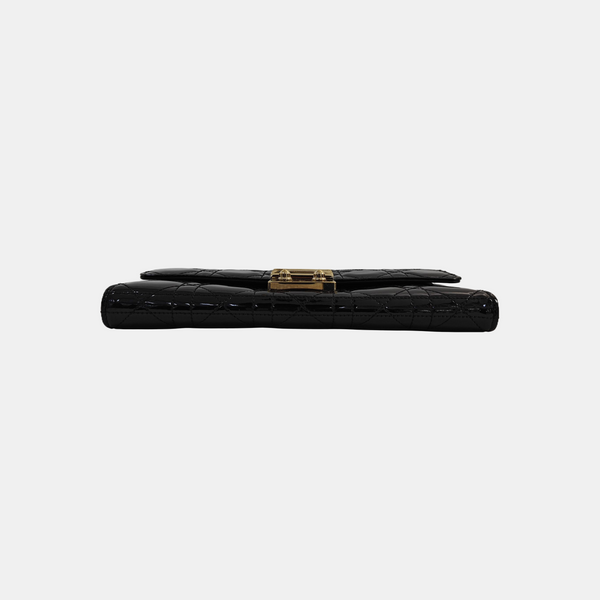 Miss Dior Cannage Patent Leather Black