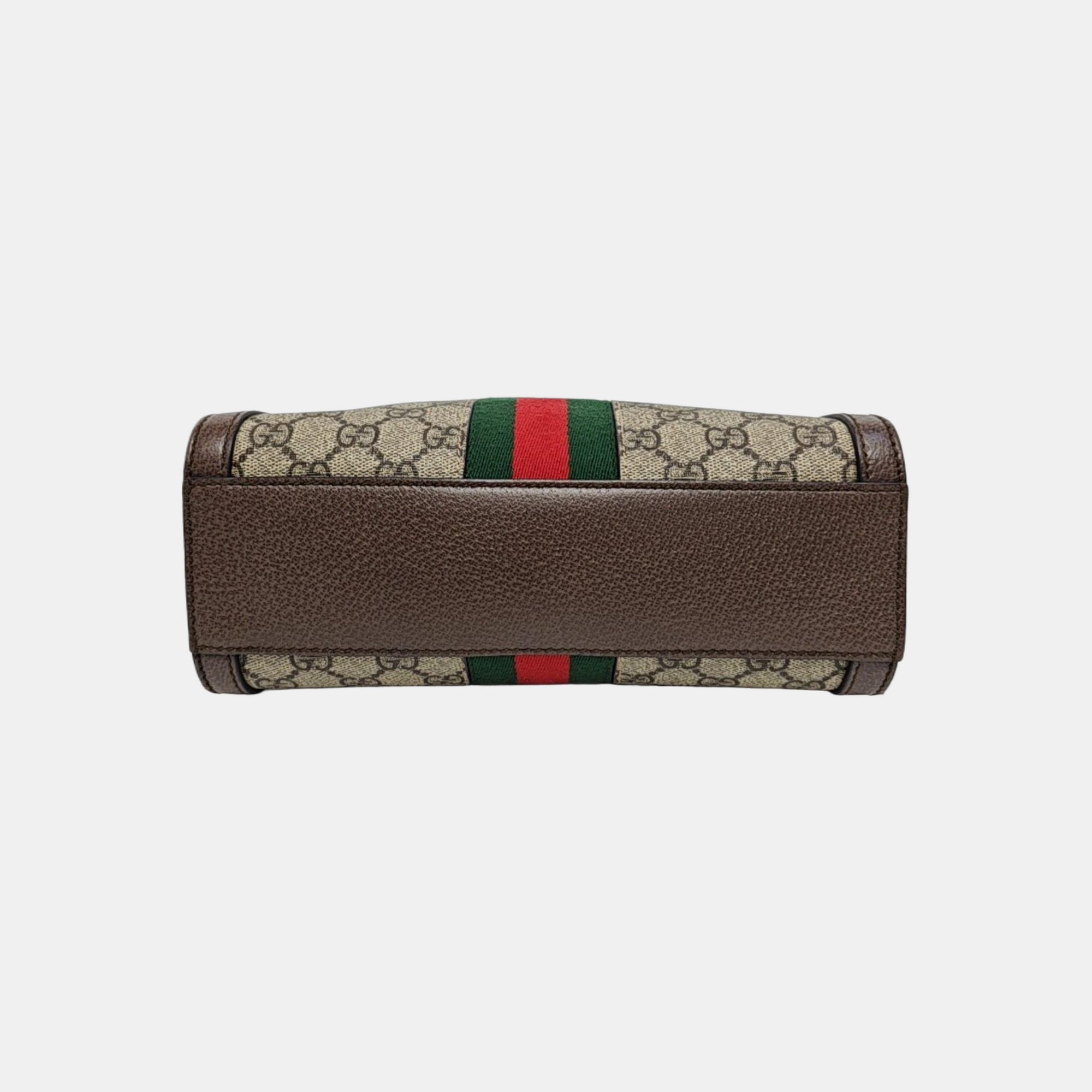 Ophidia Small Monogram Coated Canvas Beige