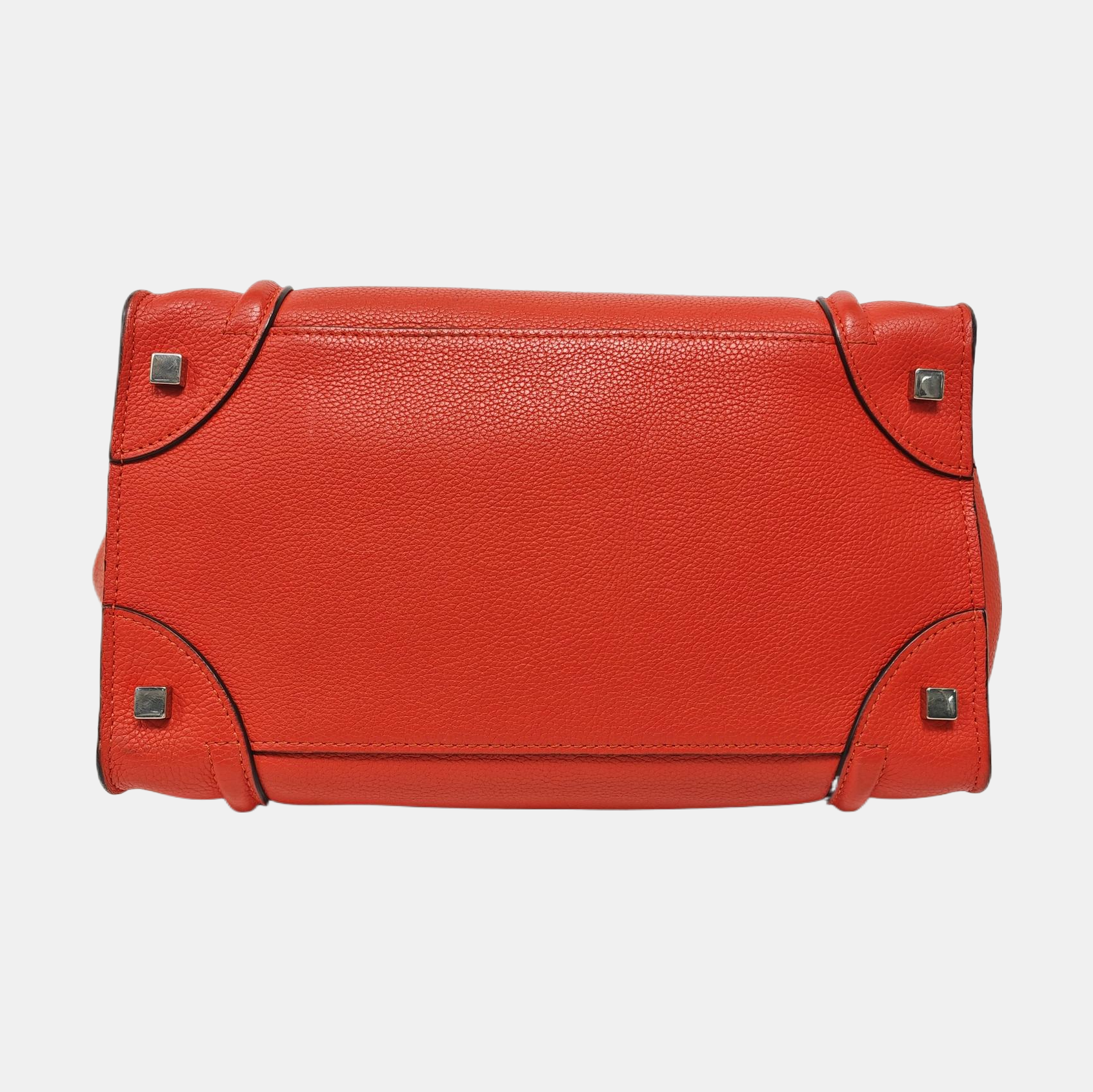 Authenticated pre-owned  LUGGAGE Mini Calfskin Red - Tote Bag at Looply