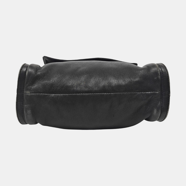 Calfskin Shoulder Bag Black