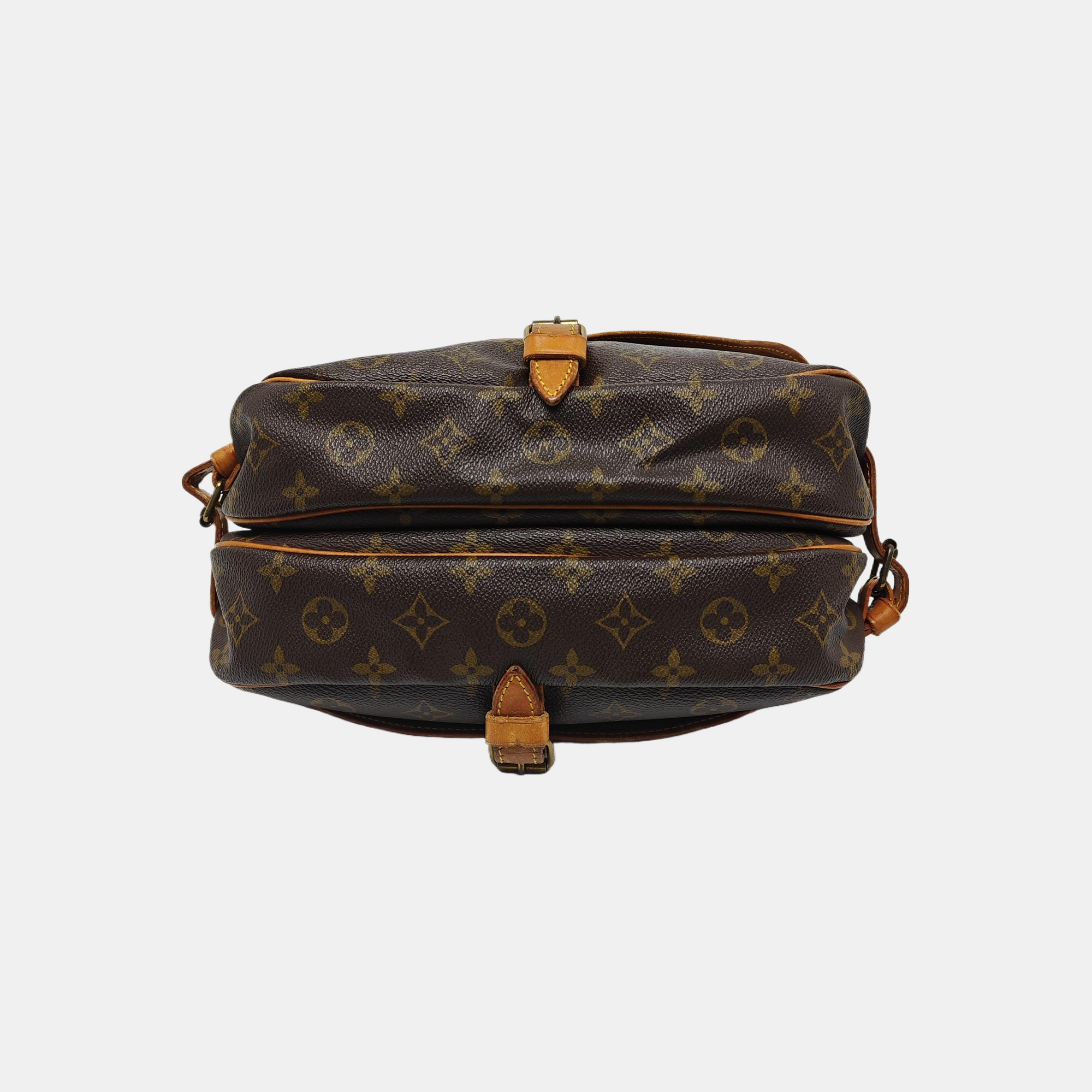 SAUMUR 30 Monogram Coated Canvas Brown