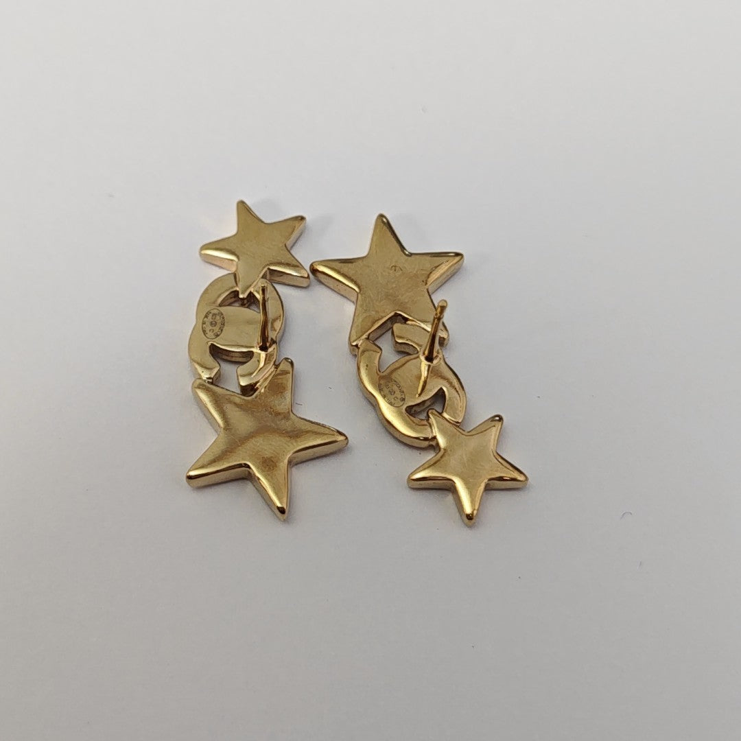 Metal Gold Stud Earrings