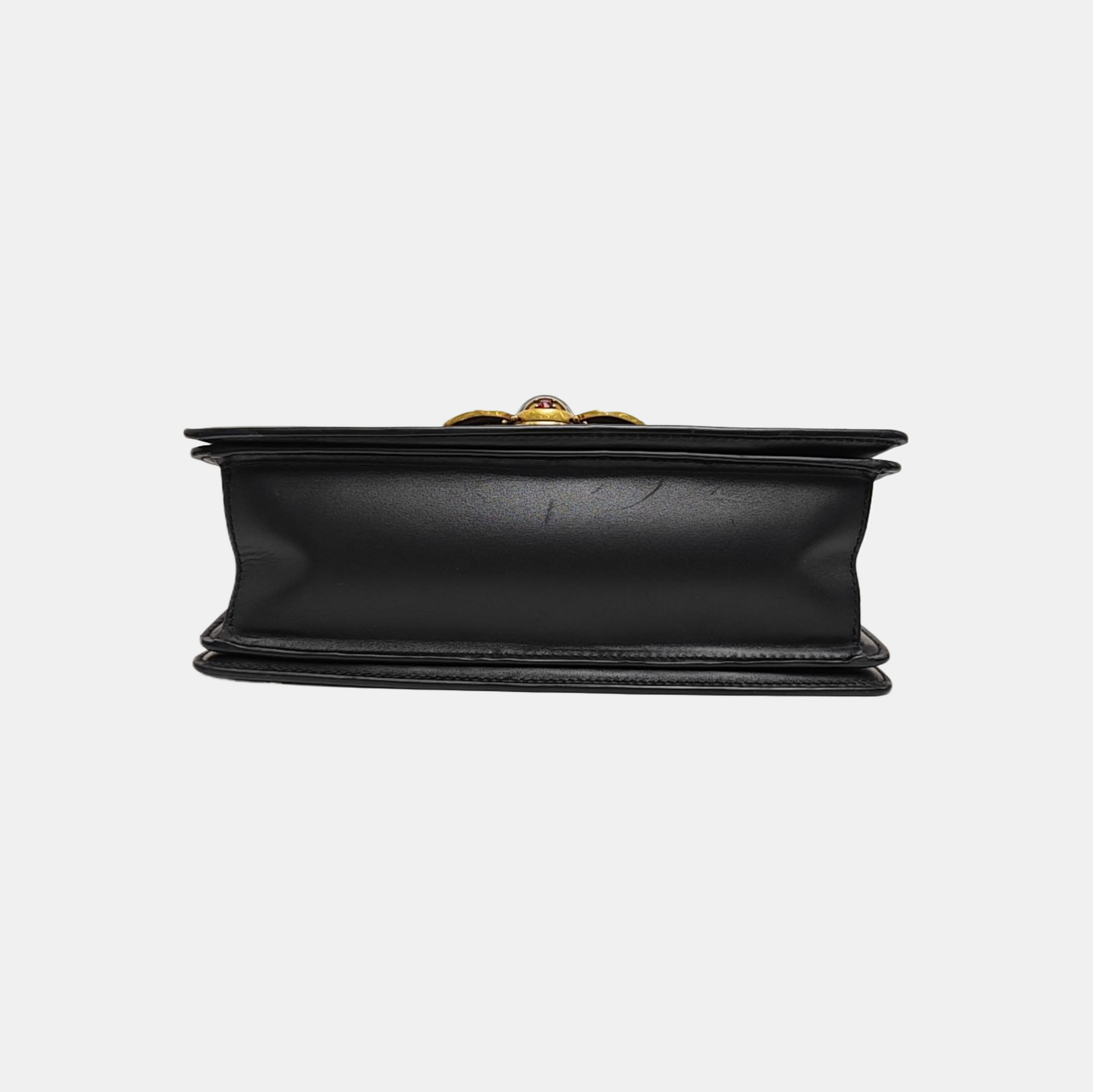 Queen Margaret Small Calfskin Black