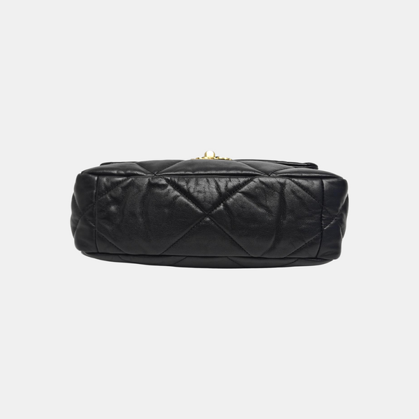 CHANEL 19 Small Quilted Lambskin Black