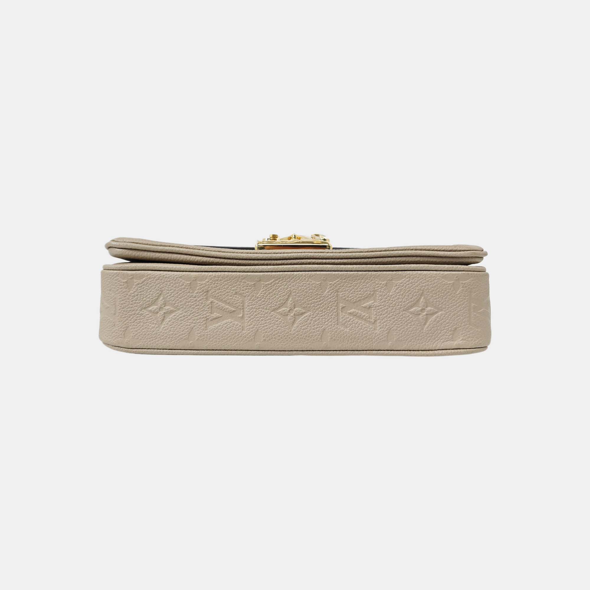 MARCEAU Monogram Calfskin Gray