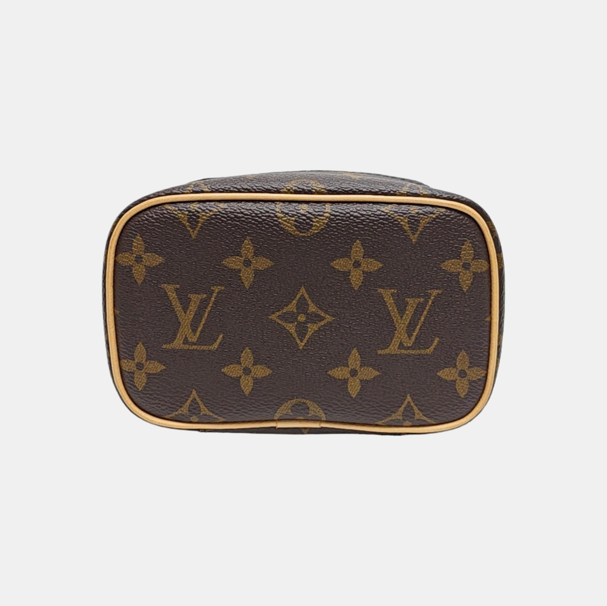 NICE Super Mini Monogram Coated Canvas Brown